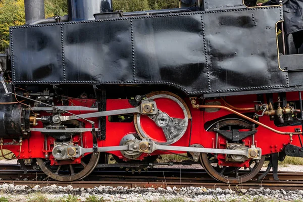 Locomotiva Storica Vapore Ferrovia Lacustre Achensee Tiro Austria — Foto Stock