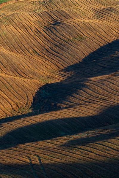 Typowy Toskański Krajobraz Jesienny Val Orcia Toskania Włochy — Zdjęcie stockowe