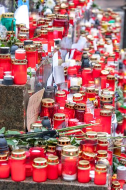 Eski cumhurbaşkanı Vaclav Havel 'in Aralık 2011' deki ölümünden sonra, Prag, Çek Cumhuriyeti