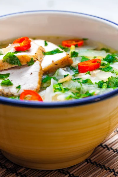 Vieatnamese Soup Pho Chicken Meat — Stock Photo, Image