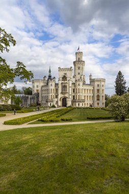 Çek Cumhuriyeti, Güney Bohemya 'daki Hluboka nad Vltavou kalesi