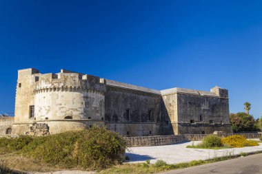 Castello di Acaya kalesi, Lecce ili, Apulia, İtalya
