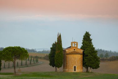Madonna di Vitaleta Kilisesi, San Quirico d Orcia, Toskana, İtalya