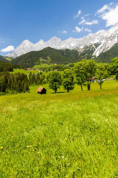 Dachstein Και Τοπίο Κοντά Στο Ramsau Αυστρία — Φωτογραφία Αρχείου