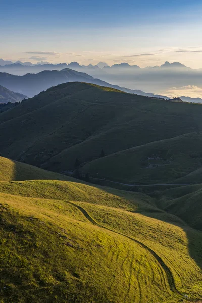 Paisaje Verano Cerca Monte Grappa Norte Italia — Foto de Stock