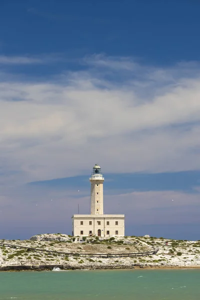 Lighthouse Vieste Apulia Region Italy — Stock Photo, Image