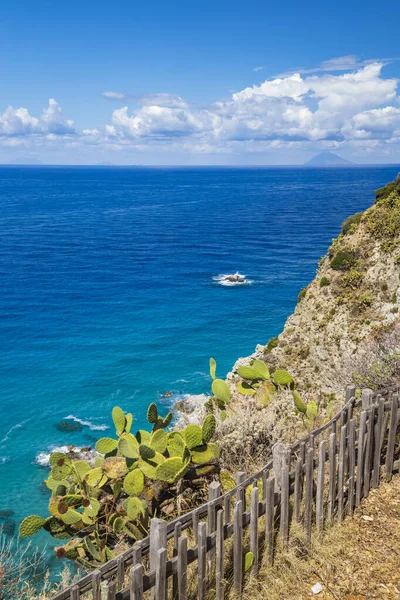 Rock Cliff Cape Capo Vaticano Aeolian Islands Tyrrhenian Sea Calabria — Stock Photo, Image