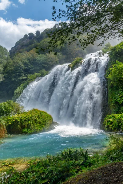 Marmore Falls Cascata Delle Marmore Región Umbría Italia — Foto de Stock