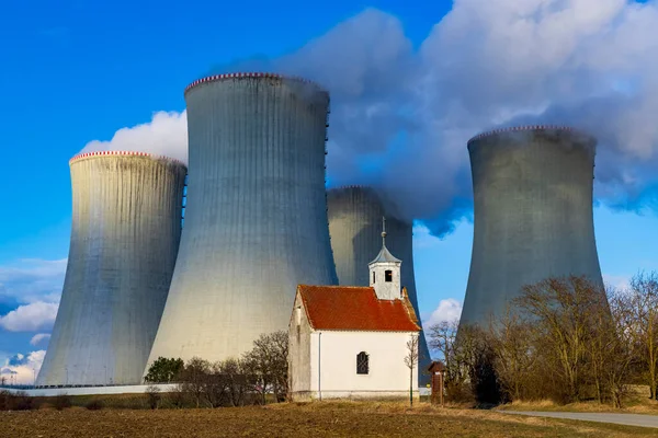 Kerncentrale Dukovany Regio Vysocina Tsjechië — Stockfoto