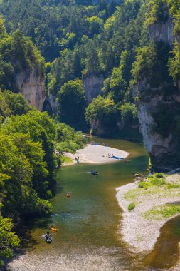 Gorges du Tarn, Occitania bölgesi, Aveyron bölümü, Fransa