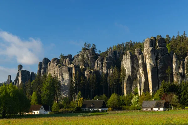 Teplice Adrspach Rocks Bohemia Oriental República Checa —  Fotos de Stock