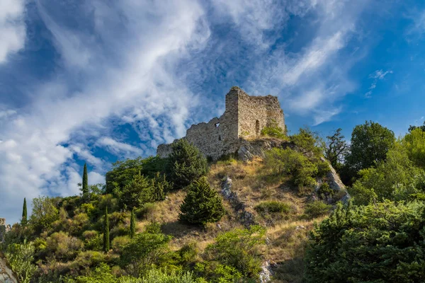 Zřícenina Hradu Gigondy Departement Vaucluse Provence Francie — Stock fotografie