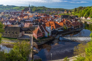 Cesky Krumlov eski kasaba, UNESCO sitesi, Güney Bohemya, Çek Cumhuriyeti