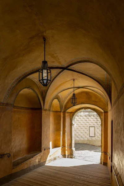 Öffentliche Passage Durch Die Burg Cesky Krumlov — Stockfoto