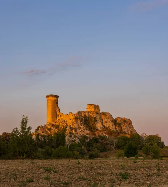 Ruine Chateau Hers Lângă Chateauneuf Pape Provence Franța — Fotografie, imagine de stoc