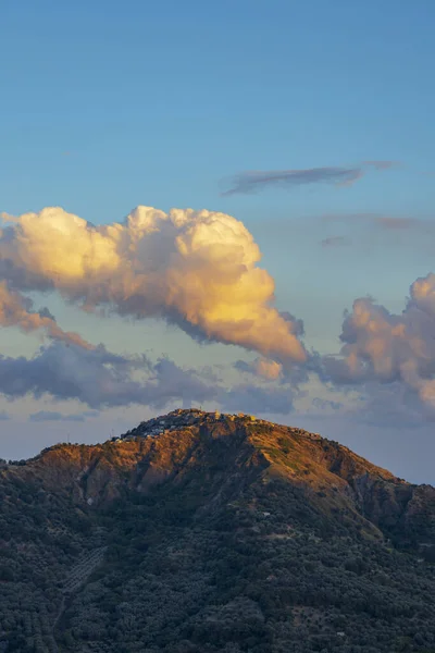 Susnset Teki Manzara Calabria Talya — Stok fotoğraf