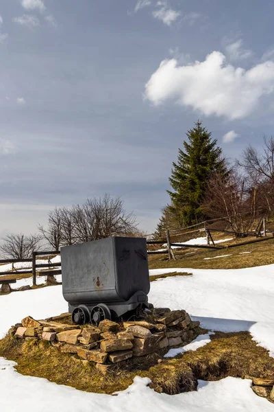 Mining Landscape Mednik Hill Unesco World Heritage Site Part Erzgebirge — Stock Photo, Image