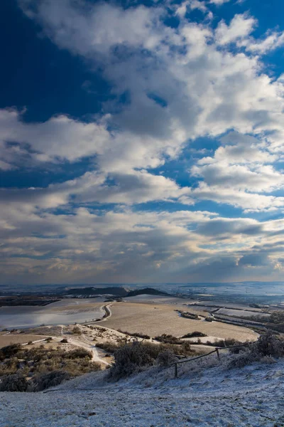 Mikulov Yakınlarındaki Kış Manzarası Palava Bölgesi Güney Moravya Çek Cumhuriyeti — Stok fotoğraf