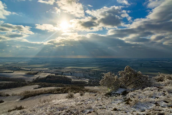 Winter Landscape Mikulov Palava Region Southern Moravia Czech Republic — Stock Photo, Image