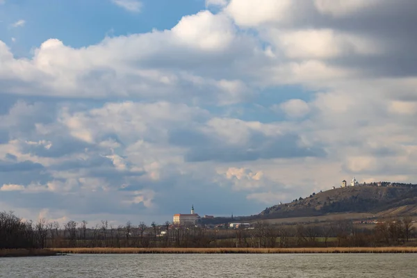 Vieille Ville Mikulov Avec Château Moravie Sud République Tchèque — Photo