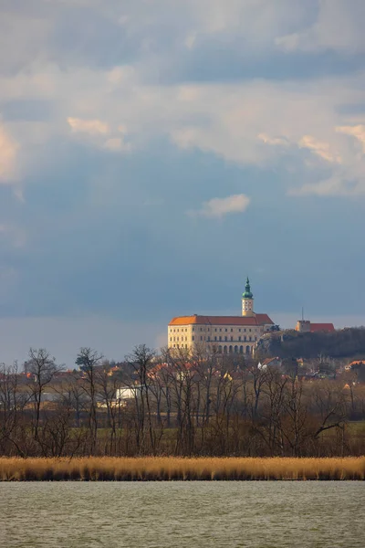 Vieille Ville Mikulov Avec Château Moravie Sud République Tchèque — Photo