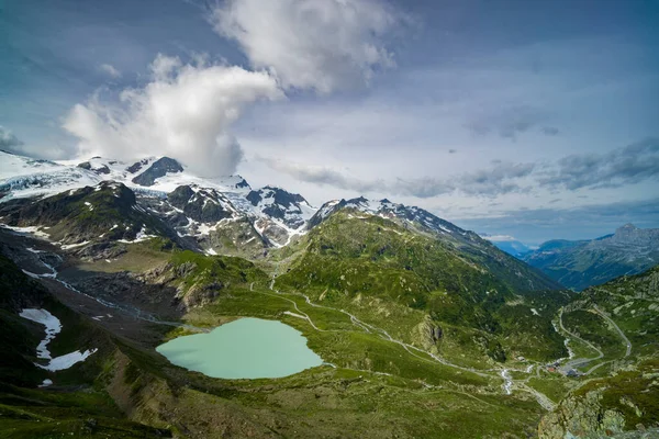 Paisaje Alpino Típico Los Alpes Suizos Con Steinsee Alpes Urner —  Fotos de Stock