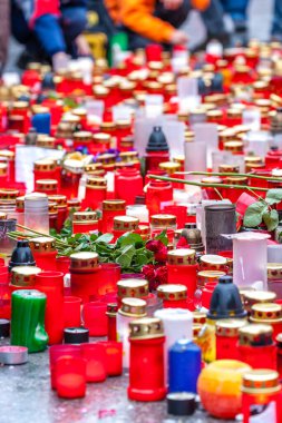 Eski cumhurbaşkanı Vaclav Havel 'in Aralık 2011' deki ölümünden sonra, Prag, Çek Cumhuriyeti