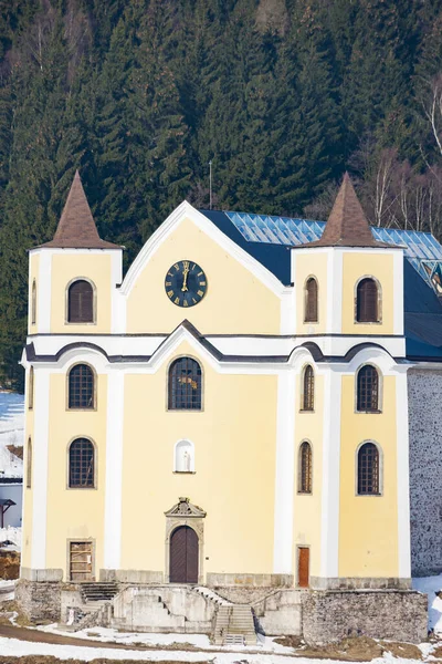 Kościół Wniebowzięcia Najświętszej Marii Panny Neratov Czechy — Zdjęcie stockowe