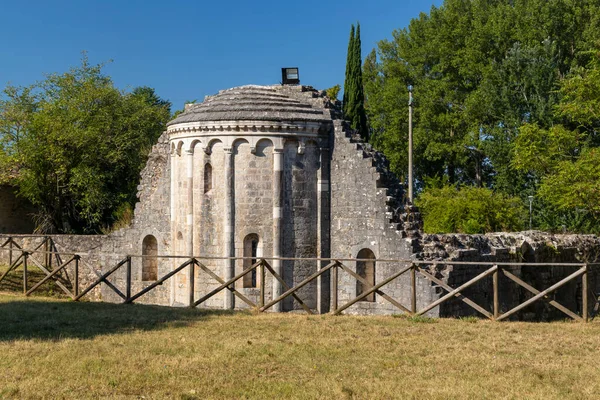 Santi Cipriano Giustina Church Pissignano Campello Sul Clitunnoi Umbria Italy — Stockfoto