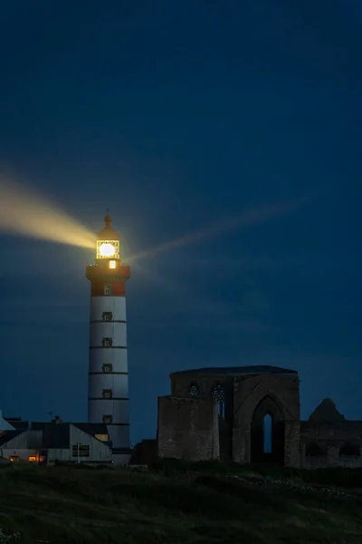 Saint Mathieu Deniz Feneri Plougonvelin Deki Pointe Saint Mathieu Finistere — Stok fotoğraf