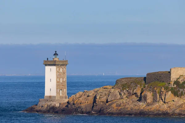 Le Conquet with Phare de Kermorvan, Brittany, Fransa