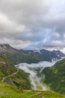 Sustenstrasse yakınlarındaki İsviçre Alpleri, Urner Alpleri, Bern Kantonu, İsviçre