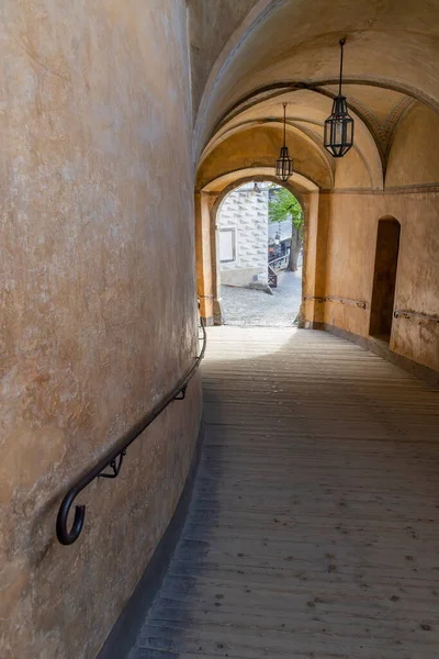 Openbare Doorgang Door Kasteel Cesky Krumlov — Stockfoto