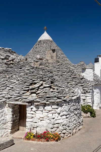 Trulli Evleri Alberobello Unesco Sitesi Apulia Bölgesi Talya — Stok fotoğraf