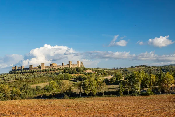 Città Vecchia Monteriggioni Toscana Italia — Foto Stock