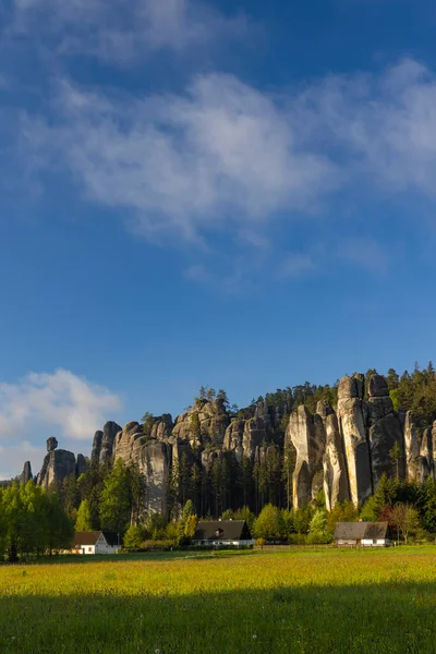 Teplice Adrspach Kayaları Doğu Bohemya Çek Cumhuriyeti — Stok fotoğraf
