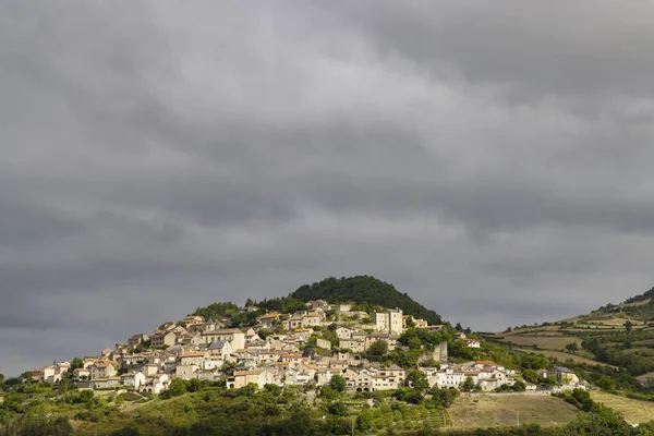 Paisaje Cerca Compeyre Midi Pyrenees Departement Aveyron Francia —  Fotos de Stock