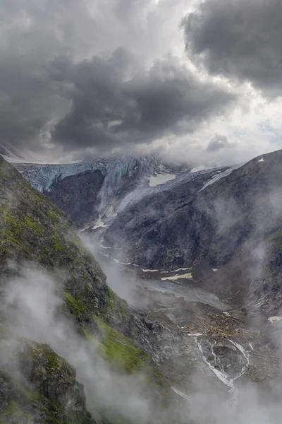 Paisaje Alpino Típico Los Alpes Suizos Con Glaciar Stein Steingletscher — Foto de Stock