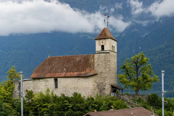 Kerk Ringgenberg Bij Interlaken Zwitserland — Stockfoto