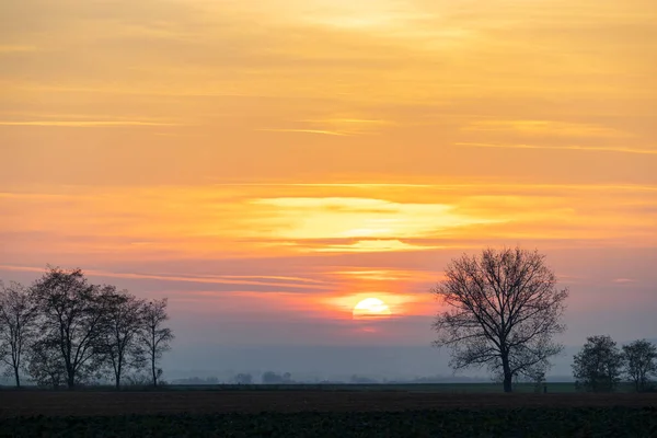 Sunset Castle Boldogko Northern Hungary — Stock Photo, Image