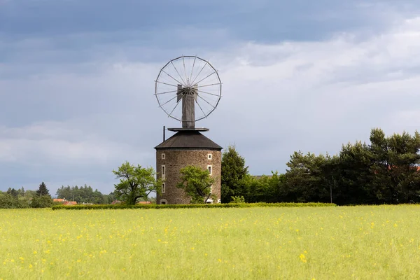 Dutch Type Windmill Unique Halladay Turbine Ruprechtov Southern Moravia Czech — Stock Photo, Image