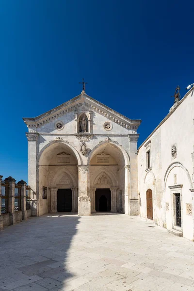 Santuario San Michele Arcangelo Sitio Unesco Monte Santangelo Puglia Italia —  Fotos de Stock