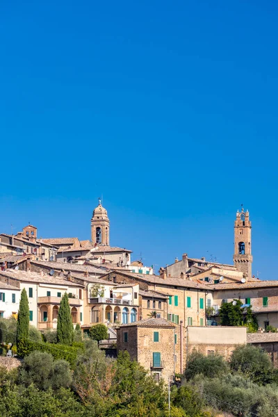 Toscanas Mest Kända Stad Montalcino Italien — Stockfoto