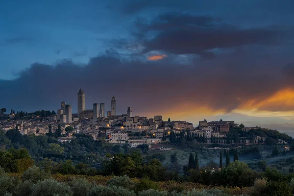 San Gimignano Unesco Τοσκάνη Ιταλία — Φωτογραφία Αρχείου