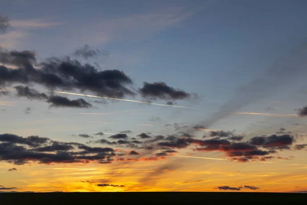 Nubes Atardecer Invierno — Foto de Stock