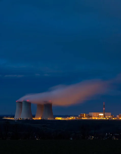 Centrale Nucleare Dukovany Regione Vysocina Repubblica Ceca — Foto Stock