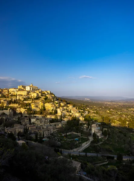 Gordes Pequena Cidade Medieval Provence Luberon Vaucluse França — Fotografia de Stock