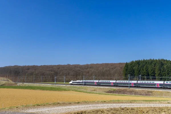 Snabbaste Tåget Tgv Norra Frankrike — Stockfoto