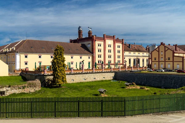 Původní Historická Budova Pivovaru Třeboni Jižní Čechy Česká Republika — Stock fotografie