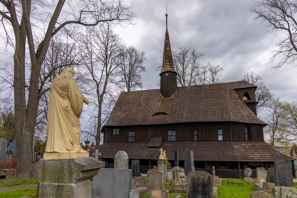 Old Wooden Church Broumov Eastern Bohemia Czech Republic — Stock Photo, Image